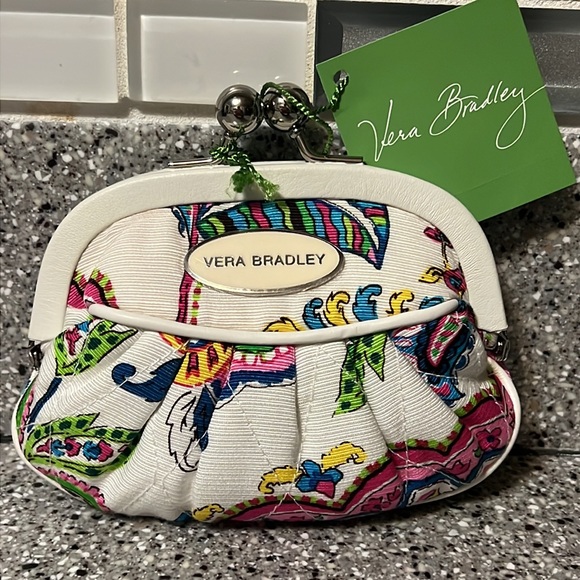 👛VERA BRADLEY KISSLOCK COIN PURSE - Picture 2 of 16